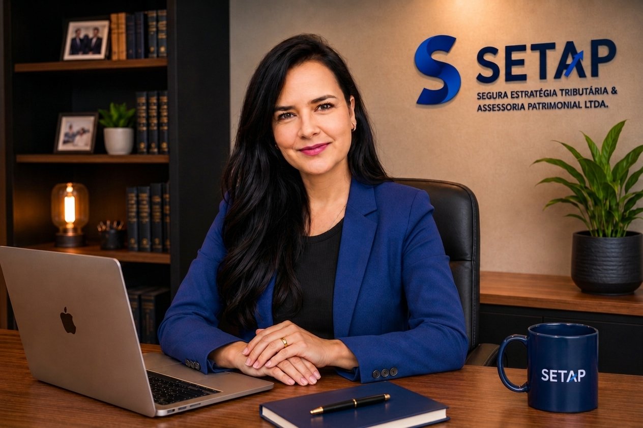 Empresária da SETAP em seu escritório