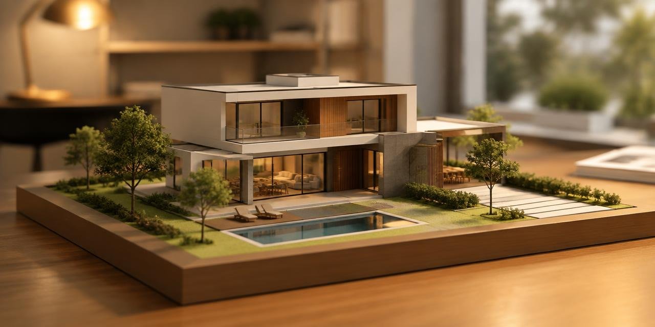 Maquete de uma casa representando holding patrimonial