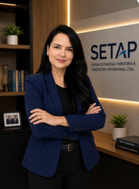 Luci Rodrigues em escritório SETAP